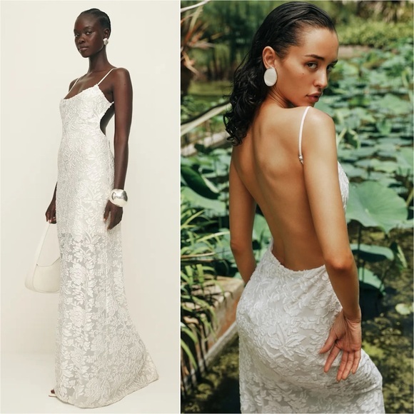 NWT Reformation Sorin Dress White Ivory Size 10 Bridal